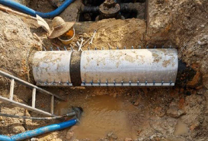 pipe repair, repair clamp